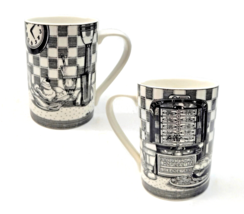 Slice of Life Malt Shoppe Mug Marla Shega 222 Fifth Diner Black and White - £9.42 GBP