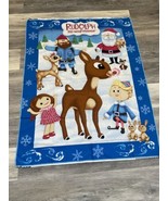 Cranston Rudolph Red Nosed Reindeer Cotton Fabric 1 Panel Quilt top Chri... - £15.44 GBP