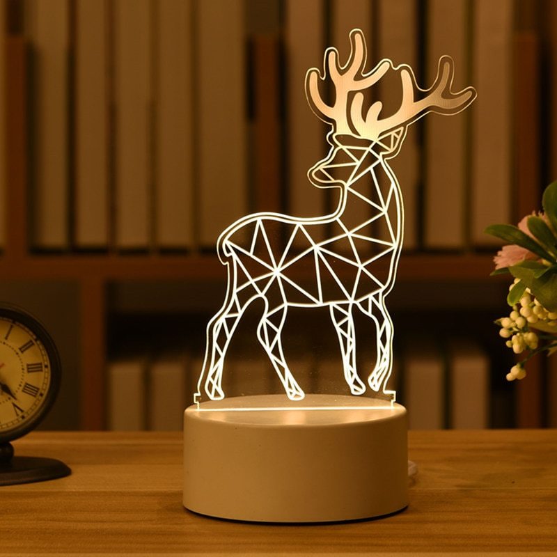 Cute Pokemon Pikachu Anime Figures 3D Led Night Light - Elk