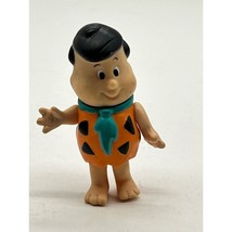 Hanna Barbera 1986 Flinstones Kids 4&quot; Fred Figure Orange Black Spotted Loincloth - $5.19