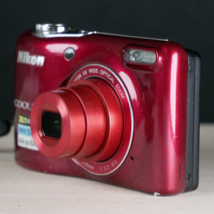 Nikon COOLPIX L32 Camera 20.1MP Camera - RED *Fair/Tested* W AA batts - £63.26 GBP