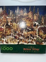 Lot of 3 Springbok Christmas Themed Puzzles 1000 pc Dickens, Cozy, More ... - $32.99