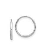 Finest Gold 12 mm 14K White Gold Madi K Endless Hoop Earrings, Pair - $118.82 CAD