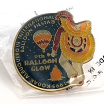 1995 Balloon Glow Albuquerque Int&#39;l Balloon Fiesta Enamel Pin Native Man... - $12.99
