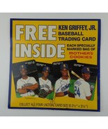 Ken Griffey Jr Signed 18x18 Mother&#39;s Cookies Poster Seattle Mariners Aut... - $296.99