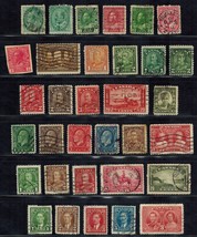 CANADA Lot of 87 early stamps Used Postage, Air Mail, Due, War Tax - $13.80