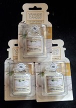 3 new yankee candle ultimate car jar air freshener fluffy towels scent rare - £13.37 GBP