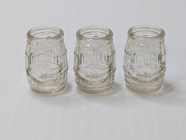 Lot Of 3 Vtg JIM BEAM 200th Anniversary 1795-1995 Barrel Shaped Shot Glasses - £19.35 GBP
