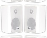 3 Pair Pack Of 1500 Watt White Indoor Outdoor 2 Way Acoustic Audio Aa351... - $147.96