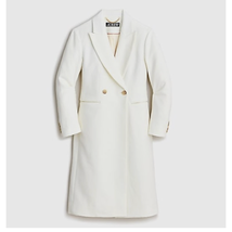 J Crew Mirabelle Topcoat in Italian Wool-Cashmere Coat | Sz 00, Ivory  BM546 - £112.79 GBP