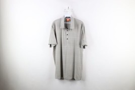 Puma Mens Large Distressed Spell Out Striped Stretch Collared Golf Polo ... - $24.70
