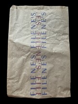 Rare Filene’s Department Store Paper Shopping Bag 80s 15”x10” Vintage - $16.58