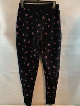 New! Free Ship! Women’s Nine West “Oh So Soft” Pajama Pants M Black Floral Nwt - £17.27 GBP