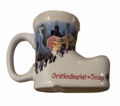 Christkindlmarket Chicago Boot Shaped Hot Cocoa Mug 2012  - £9.36 GBP