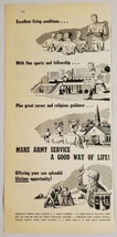 1949 Print Ad US Army &amp; Air Force Recruiting Finest Men Choose Service - £11.13 GBP