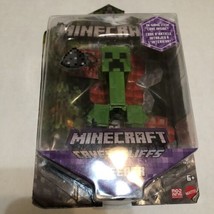 2021 Minecraft Caves &amp; Cliffs Action Figure: CREEPER w/ In-Game Code Inside - £10.54 GBP