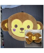 2 In 1 Travel Pillow Round Plush Neck Pillow with Eye Mask Set For Kids ... - $17.51 CAD