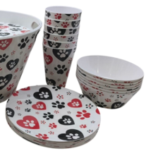 Temp-tations Seasonal 18-Piece Melamine Party Set in Pawfetti - $39.59