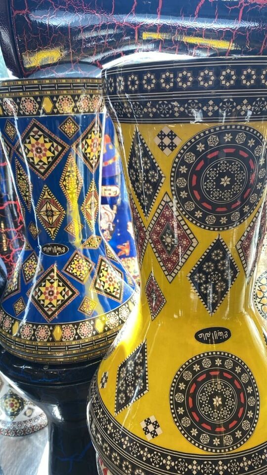 1 PC PROFESSIONAL Syrian Doumbek Darbuka Drum Aluminium TAMBOURINE Daff ... - $470.25