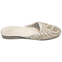 Women&#39;s Mules Small Holographic Sparkling Sequin Comfort Outdoor Slip On - £13.33 GBP