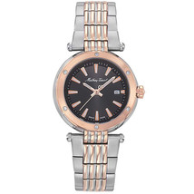 Mathey Tissot Women&#39;s Neptune Black Dial Watch - D912RN - £148.44 GBP