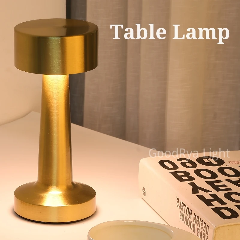 Ch sensor dimmable metal table lamp 3 colors bedroom nightstand kids wireless led night thumb200
