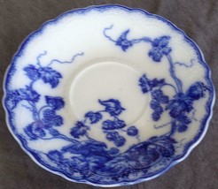 Beautiful Antique Johnson Bros. Flow Blue China Saucer - Kenworth - VGC ... - £39.10 GBP