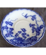 Beautiful Antique Johnson Bros. Flow Blue China Saucer - Kenworth - VGC ... - $67.90 CAD