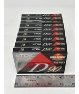 Lot Of 9 TDK D90 High Output IEC I/TYPE I Blank Audio Cassette Tapes Bra... - £11.67 GBP