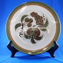 Stangl Orchard Song Charger Chop Plate Fruit Green Orange MCM Large 12 3/8&quot; - £14.37 GBP