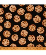 Cotton Chocolate Chip Cookies Desserts Food Fabric Print by the Yard D57... - £18.87 GBP