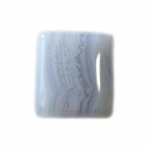 21.52 Carats TCW 100% Natural Beautiful Blue Lace Agate Square Cabochon Gem by D - £12.38 GBP