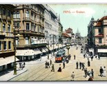 Graben Street View Prague Czech Republic UNP DB Postcard Z5 - $5.89