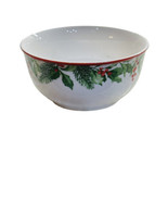 ROYAL NORFOLK Christmas Holly Wreath CEREAL/SERVING BOWL BRAND NEW 3” H ... - £11.54 GBP