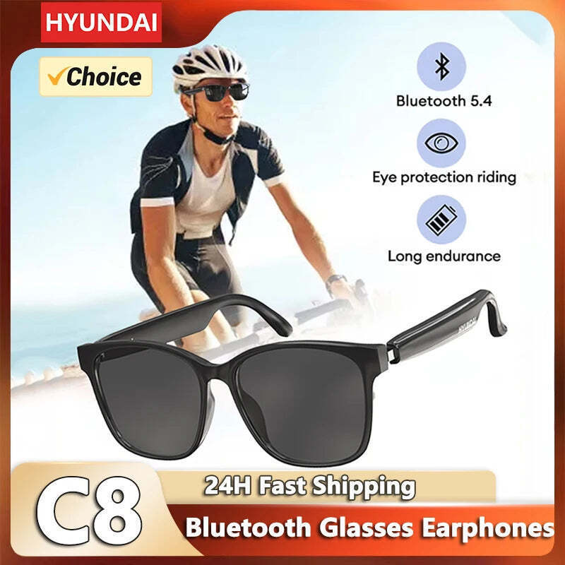 Choice HYUNDAI C8 Bluetooth 54 Sunglasses with HD Mic - $39.99