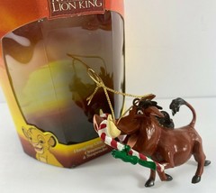 Enesco Disney’s The Lion King Pumbaa Candy Cane Christmas Tree Ornament - £23.70 GBP