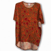 NWT LulaRoe orange polka dot floral Irma top - £13.18 GBP