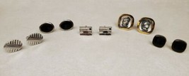 Vintage Cufflinks Lot of 5 Pairs - Anson Hickok Unbranded Goldtone &amp; Sil... - £19.56 GBP