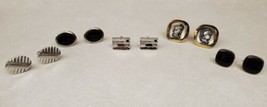 Vintage Cufflinks Lot of 5 Pairs - Anson Hickok Unbranded Goldtone & Silvertone  - $24.55