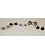 Vintage Cufflinks Lot of 5 Pairs - Anson Hickok Unbranded Goldtone &amp; Sil... - $24.55