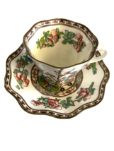 Coalport  ~ Indian Tree Multicolor Scallop ~   Cup and Saucer - $11.88