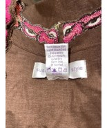 Susan Graver style S Floral Embroidered Button Down Shirt Top Linen Jack... - $313.96 MXN