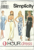 Simplicity Sewing Pattern 8869 Misses Womens 1 Hour Dress L XL 18 20 22 24 New - £8.00 GBP