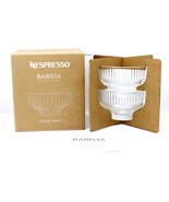 Set of 2 / NESPRESSO Affogato Glass Dessert Bowls Barista Collection SUM... - $24.99