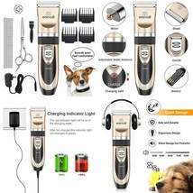 Oneisall Dog Shaver Clippers Low Noise Rechargeable Cordless Electric Qu... - £73.91 GBP