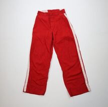Vintage 50s Boys 32 Distressed Striped Button Fly Baseball Uniform Pants... - $82.92 CAD