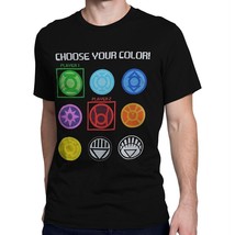 Green Lantern Choose Your Color Men&#39;s T-Shirt Black - £22.78 GBP+