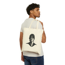 Ringo Starr Canvas Tote Bag: Black and White Portrait, 15" x 16", Durable and Pe - £13.17 GBP