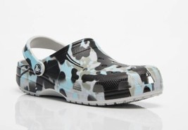 Crocs Unisex Classic Spray Camo Men black/blue Size 13 - £44.12 GBP