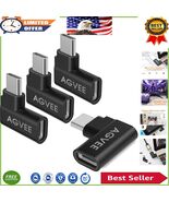 4 Pack USB-C Male to Right Angle Female Adapter - Ultra Compact, 10Gbps ... - $23.82 CAD
